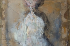 "antique" 62x54 cm, Acryl auf altem Papier, Collage - verkauft -