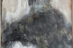 "Madame" 120x60 cm, Acryl auf Leinwand, Collage - verkauft -