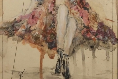 "Molly" 25 x 20 cm, Acryl, Kohle auf Papier mit Rahmen -verkauft-