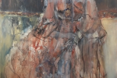 "Kaiserin III" Acryl, Papier, Kohle auf Leinwand 126 cm x 86 cm verkauft