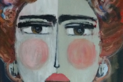 "umgänglich" Acryl auf Leinwand 120 cm x 90 cm verkauft 