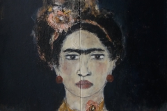 "Rebellin I" Acryl auf Leinwand 103 cm x 103 cm verkauft