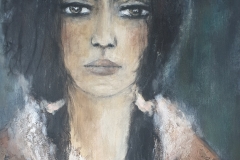 "Djamila" Acryl auf Leinwand 63 cm x 53 cm - verkauft -