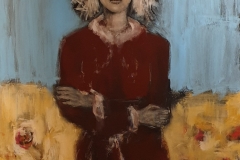 "Magdalena" Acryl,Kohle,Struktur auf Leinwand 100 cm x 80 cm verkauft