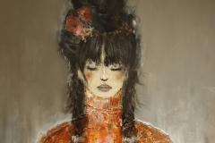 "majestätisch" mix nedia auf Leinwand 80 cm x 70 cm verkauft