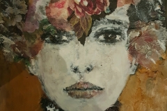 "absolut" mix media auf Papier mit Rahmen 31 cm H x 21 cm B verkauft