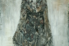 "angekommen" mix media auf Leinwand  160 cm x 90 cm verkauft