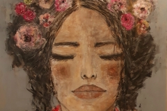 "vertieft"mix media auf Leinwand 190 cm x 130 cm verkauft