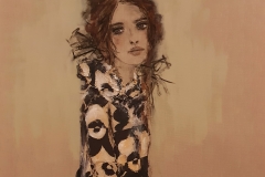 "treue" Kohle,Papier,Acryl auf Leinwand 60 cm x 60 cm verkauft