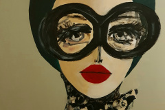 "elegant" mix media auf Leinwand 140 cm x 100 cm verkauft