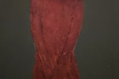 "vertraut" Acryl,Kohle,Papier auf Leinwand 100 cm x 70 cm verkauft 