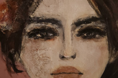 "Klarheit" Acryl,Papier,Kohle auf Papier 22 cm x 18 cm