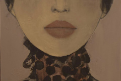 "durchdringend" Acryl,Papier auf Leinwand 160 cm x 60 cm