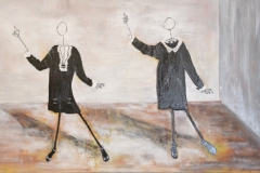 "Avenue des Champs -Elysées" 100x40 cm, Acryl auf Leinwand - verkauft -