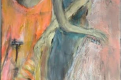 "Freundinnen" 100x70cm, Acryl auf Leinwand - verkauft -