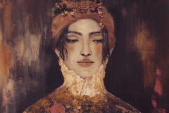 "von Liebe erfühllt" mix media auf Leinwand 80 cm x 70 cm - verkauft -