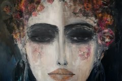 "achtsam" Acryl auf Leinwand 170 cm x 130 cm