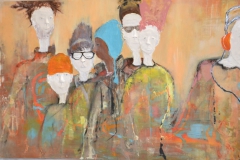 "P1" 120x90 cm, Acryl auf Leinwand, Acrylmasse - verkauft -
