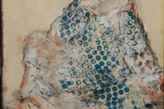 "Wally" 25 x 20 cm, Acryl, Kohle auf Papier mit Rahmen verkauft