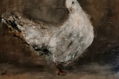 "Täubchen" Mix Media auf Leinwand 40 cm x 40 cm verkauft