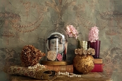 "Kopf in der Glashaube" aus Ton, Höhe 45 cm - erhältlich -