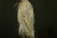 "Kamerad" Acryl,Strukturpaste,Stoff auf Leinwand 50 cm x 50 cm